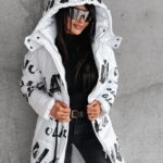 Płaszcz pikowany ocieplany Canosa Ola Voga ecru