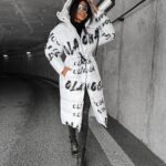 Płaszcz pikowany ocieplany Canosa Ola Voga ecru