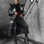 Płaszcz pikowany ocieplany Canosa Ola Voga czarny