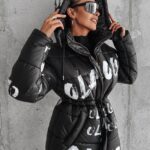 Płaszcz pikowany ocieplany Canosa Ola Voga czarny