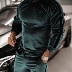 Komplet męski dresowy Elick Ola Voga butelkowa zieleń