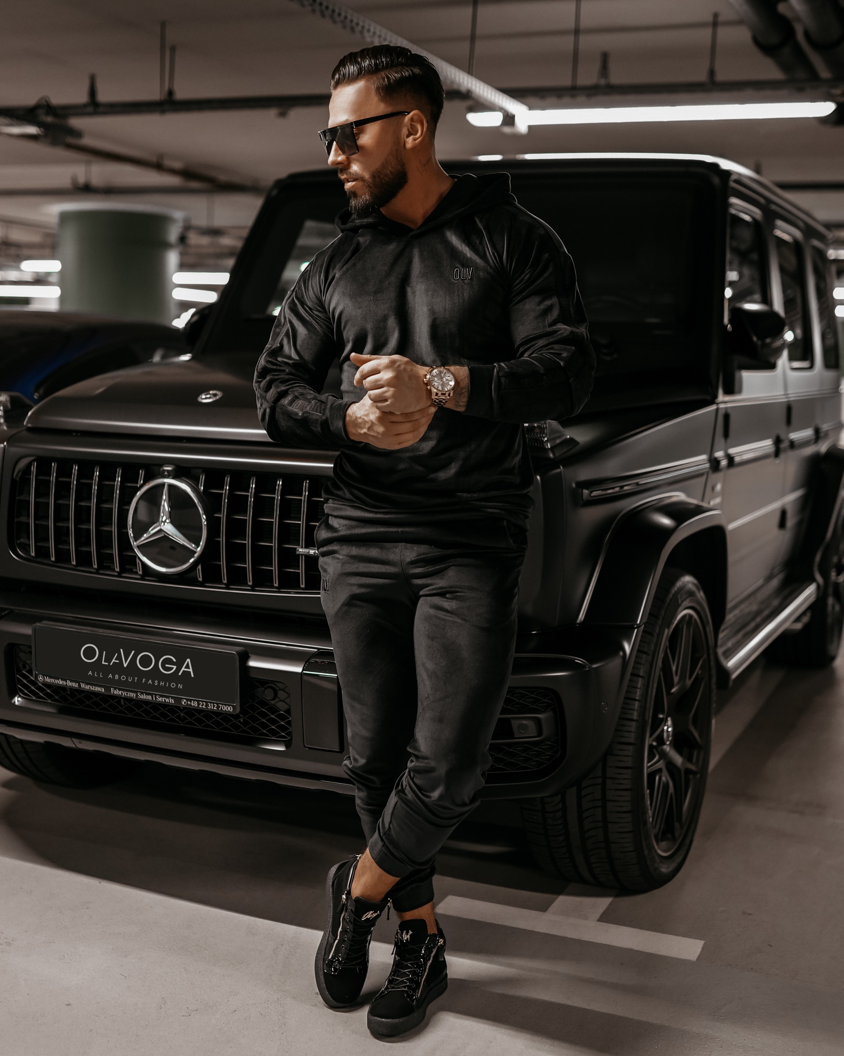 Komplet męski dresowy Elick Ola Voga czarny