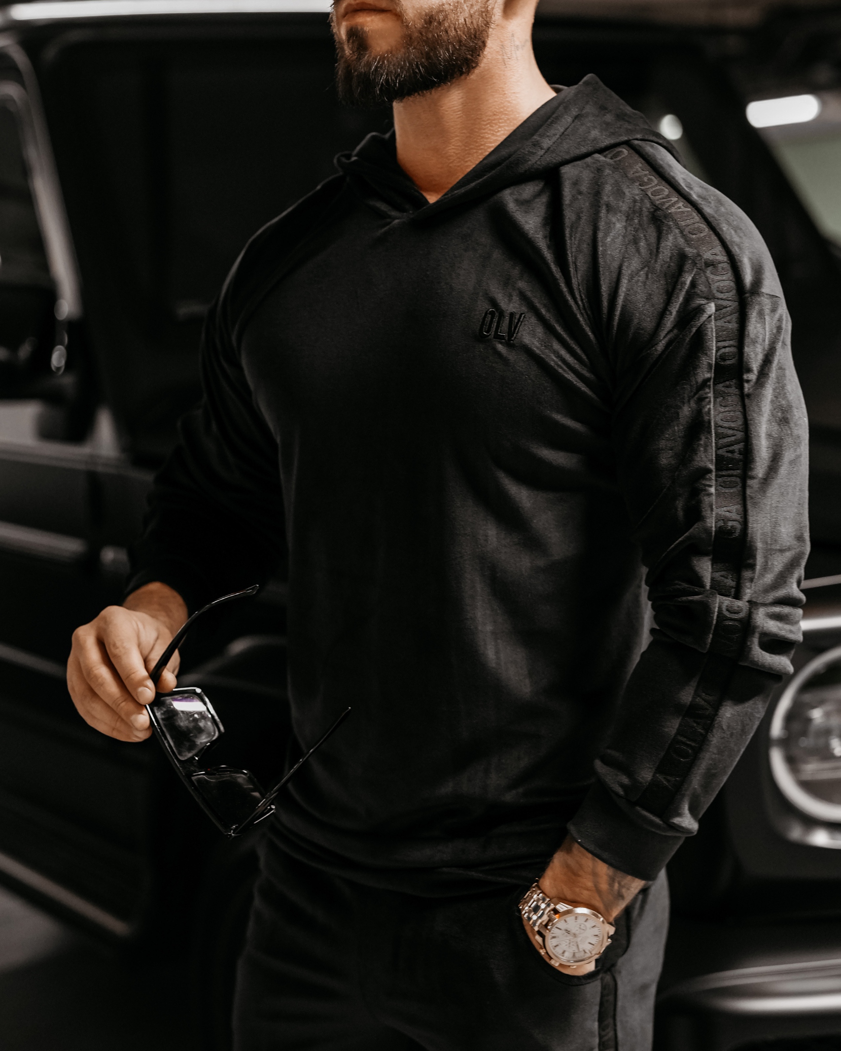 Komplet męski dresowy Elick Ola Voga czarny Komplet męski dresowy Elick Ola Voga czarny