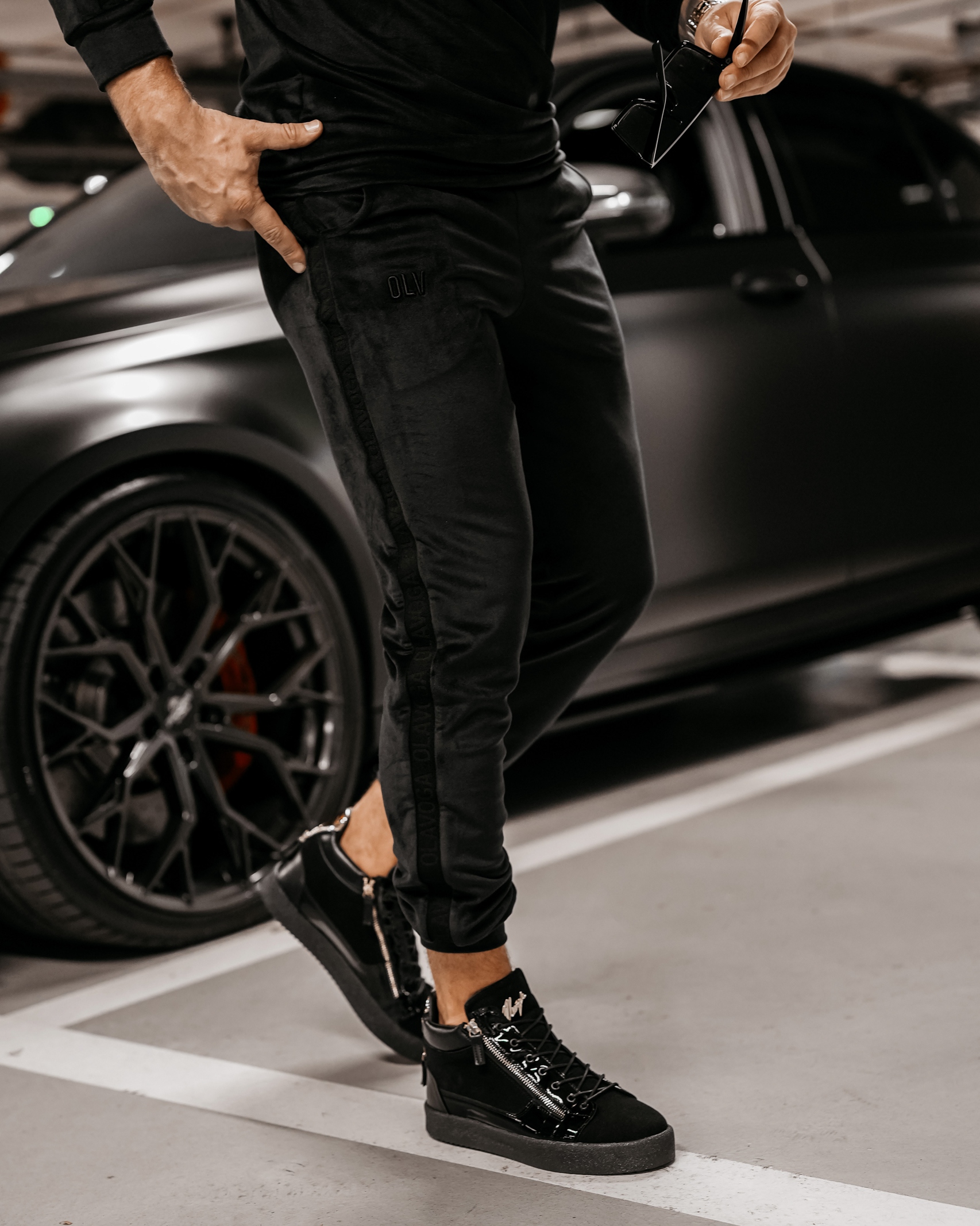 Komplet męski dresowy Elick Ola Voga czarny Komplet męski dresowy Elick Ola Voga czarny