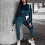 Komplet dres welurowy Peta Ola Voga butelkowa zieleń