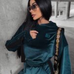 Komplet dres welurowy Peta Ola Voga butelkowa zieleń