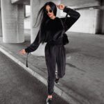 Komplet dres welurowy Peta Ola Voga czarny