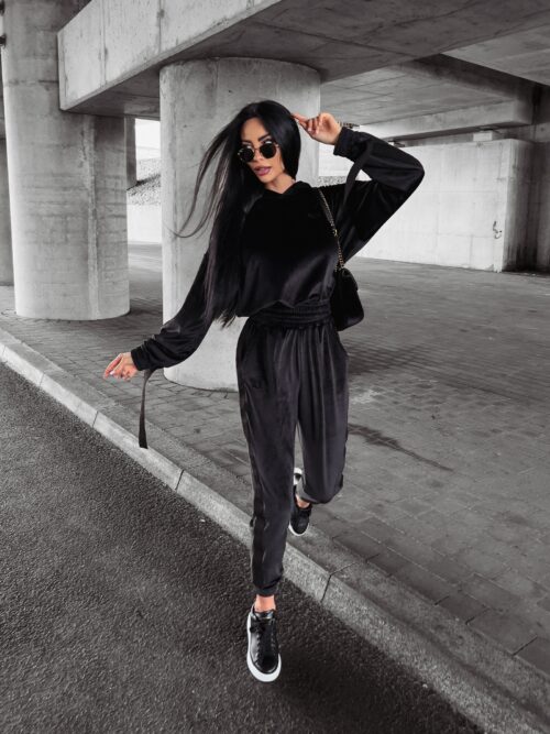 Komplet dres welurowy Peta Ola Voga czarny