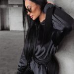 Komplet dres welurowy Peta Ola Voga czarny