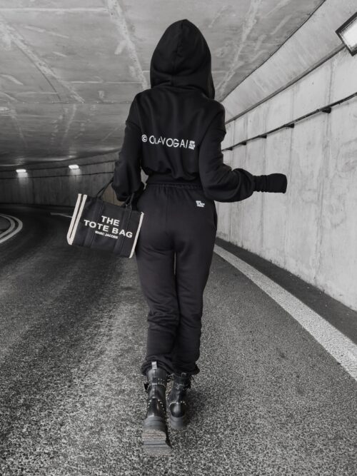 Komplet damski bawełniany Calista Ola Voga czarny