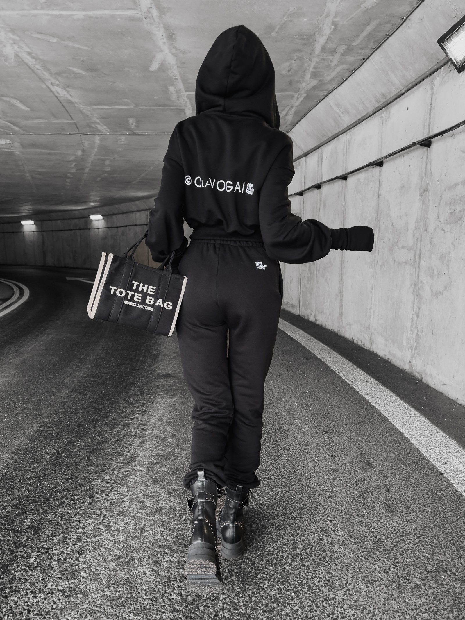 Komplet damski bawełniany Calista Ola Voga czarny