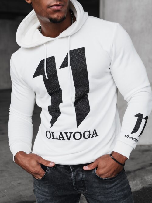 Bluza męska cekinowa aplikacja Nukus Ola Voga ecru