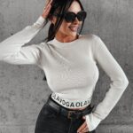 Bluzka sweterkowa CRETE OLAVOGA ecru