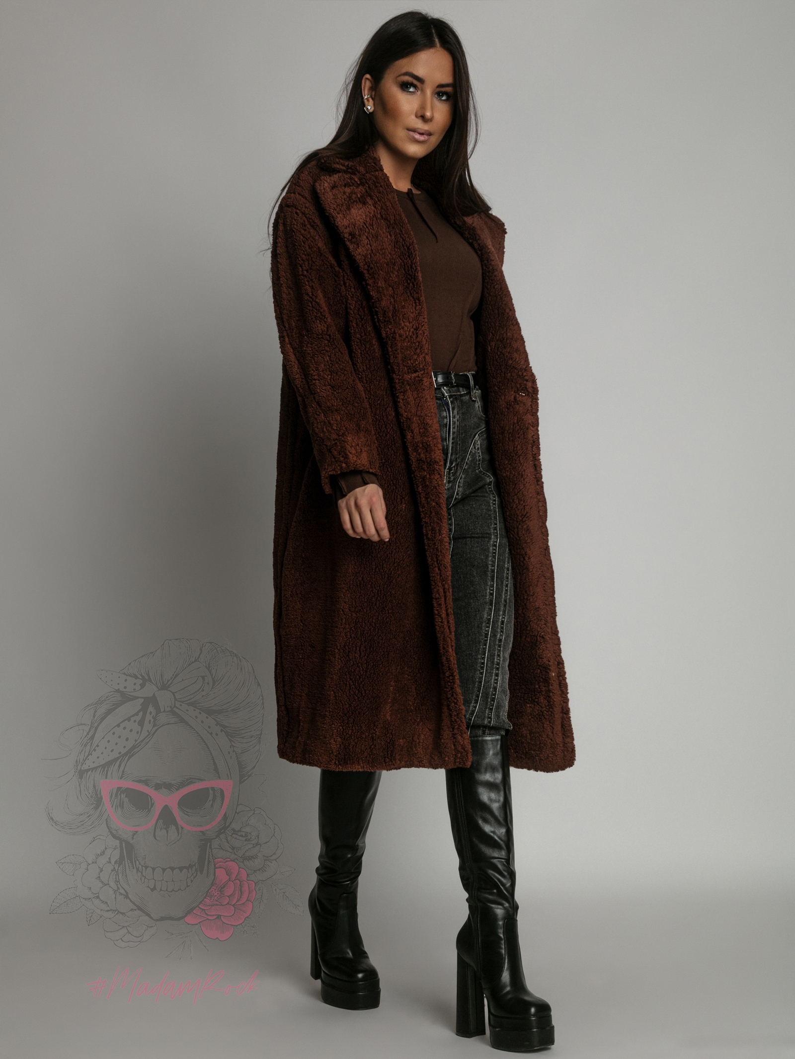 Płaszcz miś Teddy Coat brązowy