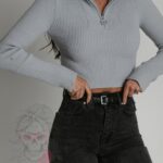 Spodnie jeansowe boyfriend Togo grafitowe