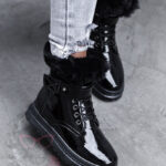 Botki z futerkiem Madam Winteri czarne