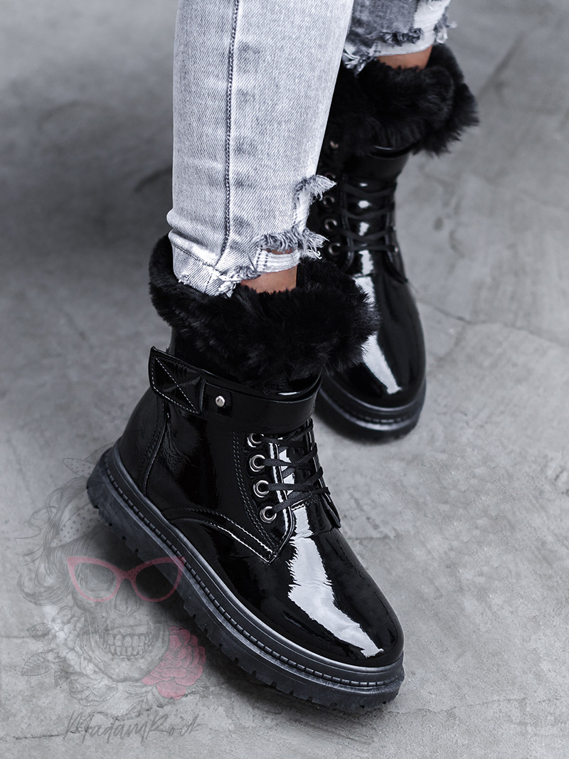 Botki z futerkiem Madam Winteri czarne Botki z futerkiem Madam Winteri czarne