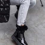 Botki z futerkiem Madam Winteri czarne