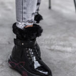 Botki z futerkiem Madam Winteri czarne