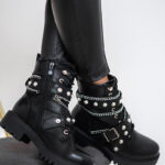 Workery z perłami Gaga Rock czarne