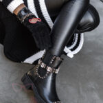 Botki bikery Come Rock czarne