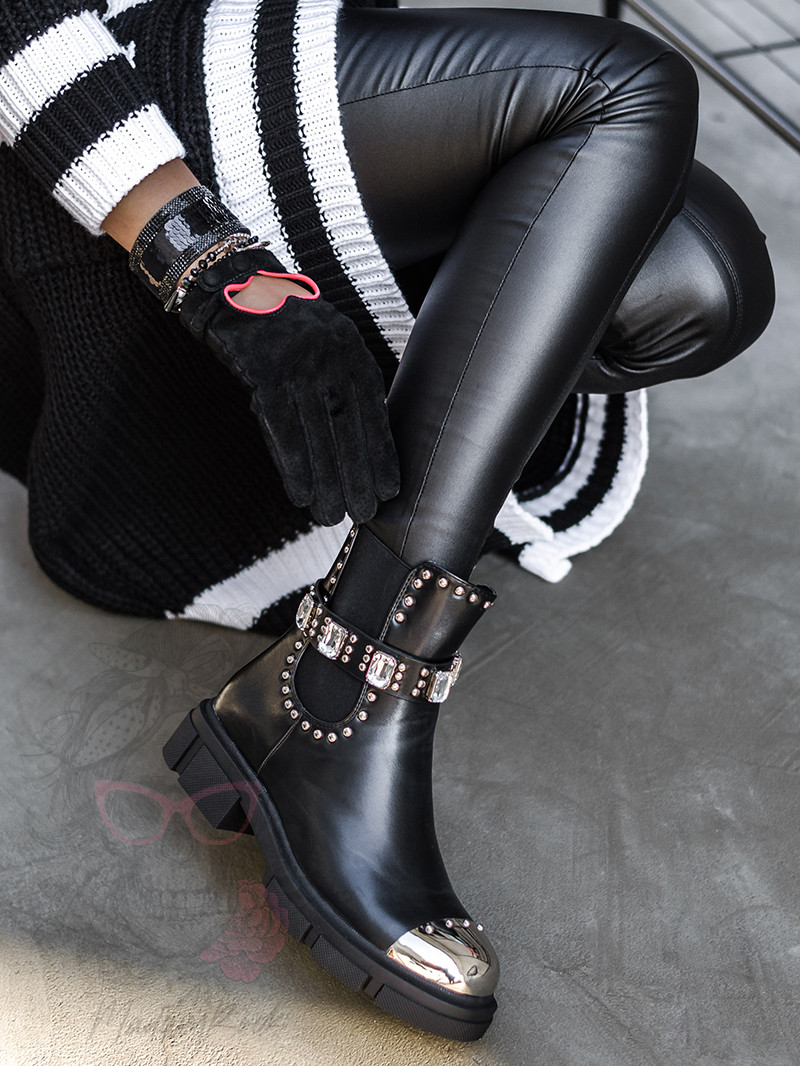 Botki bikery Come Rock czarne