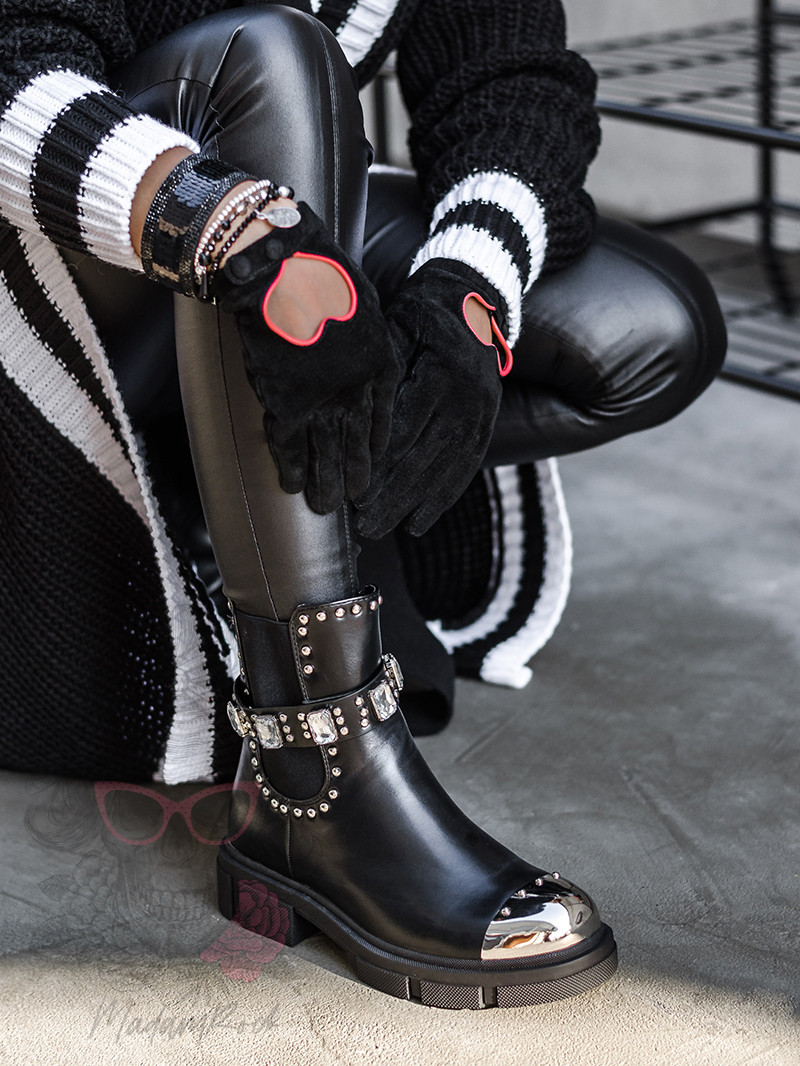 Botki bikery Come Rock czarne