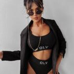 Komplet bieliźniany logowany LAGIO 2023 OLAVOGA czarny