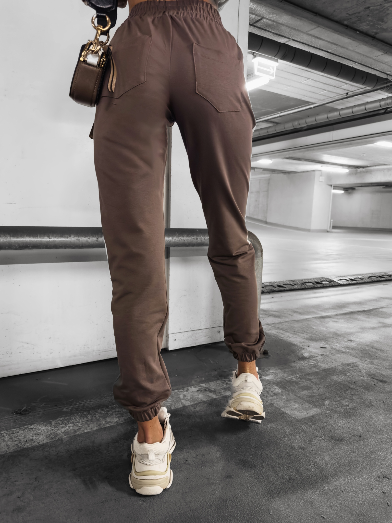 Spodnie dresowe z lampasem Parla Ola Voga cappuccino