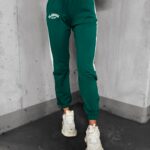 Spodnie dresowe z lampasem Parla Ola Voga zielone