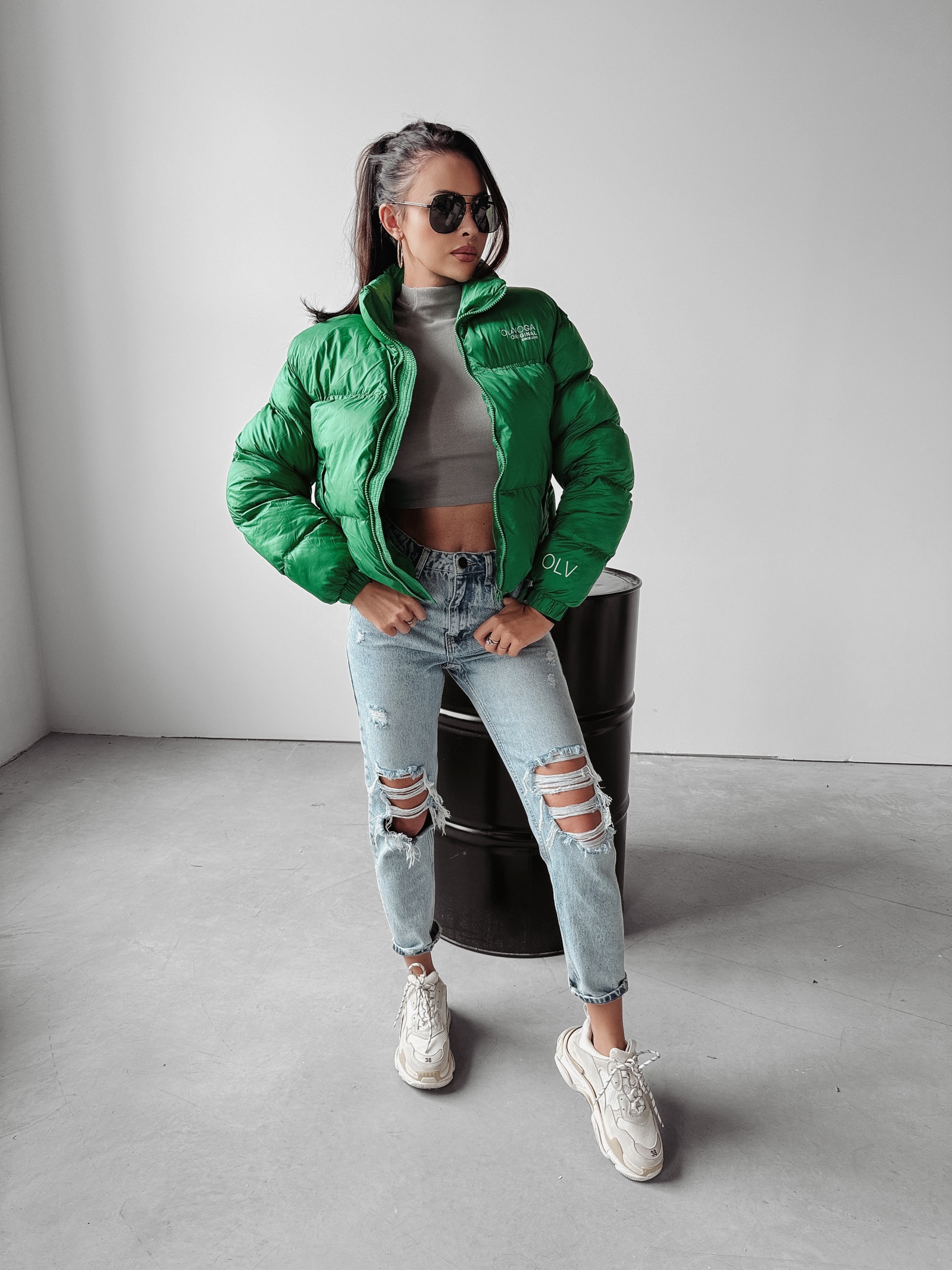 Kurtka damska puchowa Sky Ola Voga zielona