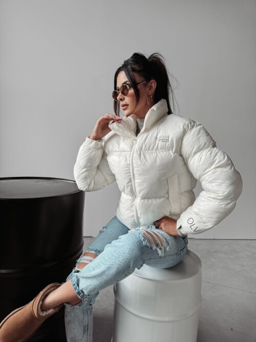 Kurtka damska puchowa Sky Ola Voga ecru