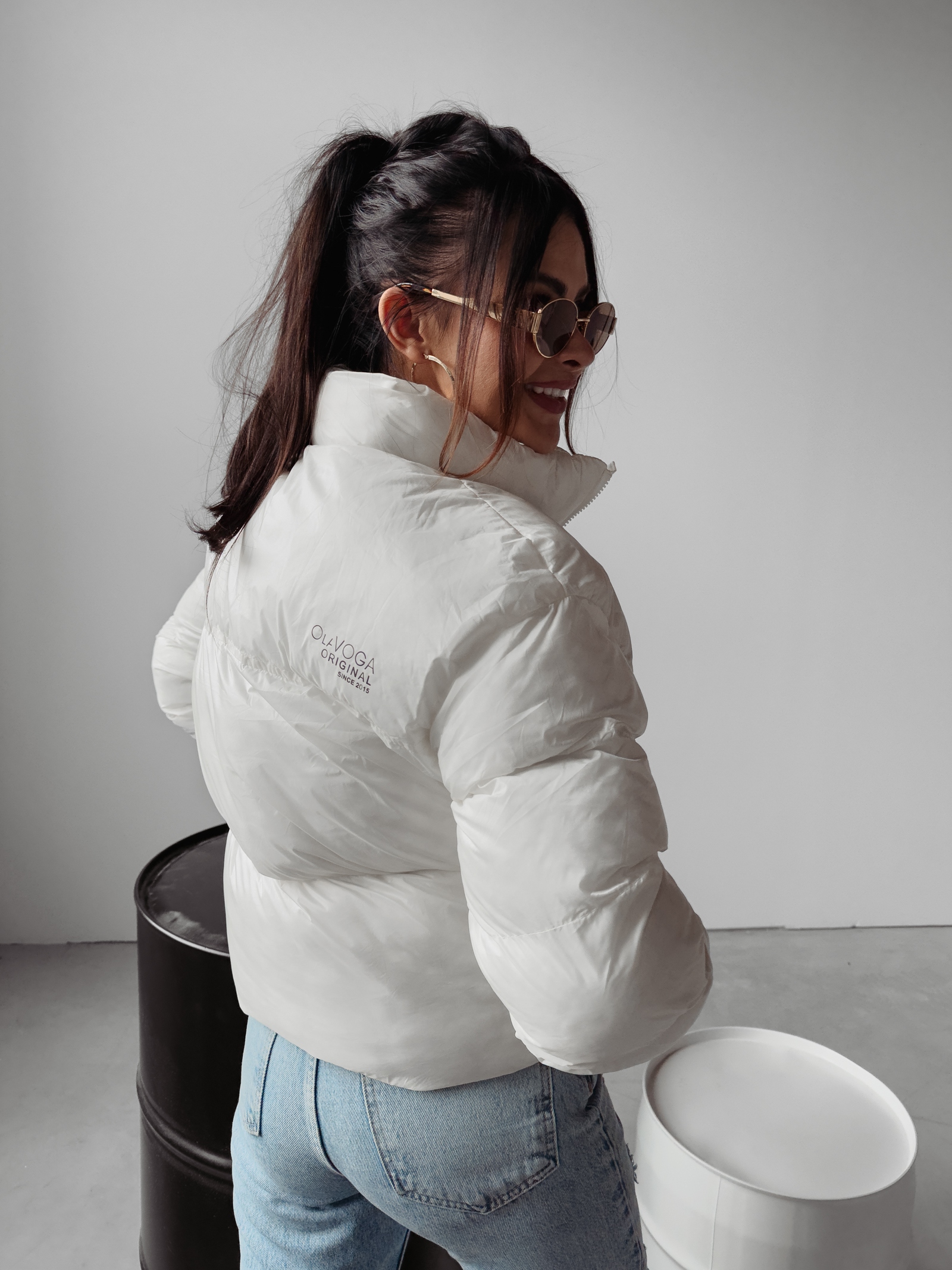 Kurtka damska puchowa Sky Ola Voga ecru Kurtka damska puchowa Sky Ola Voga ecru