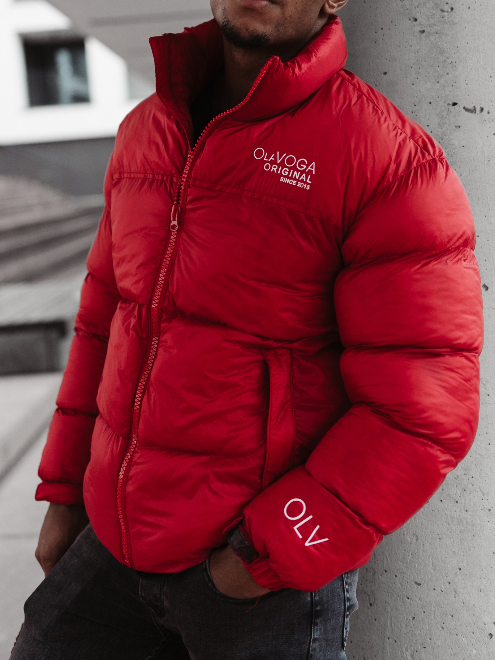 Kurtka męska puchowa Titan Ola Voga czerwona Kurtka męska puchowa Titan Ola Voga czerwona