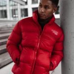 Kurtka męska puchowa Titan Ola Voga czerwona