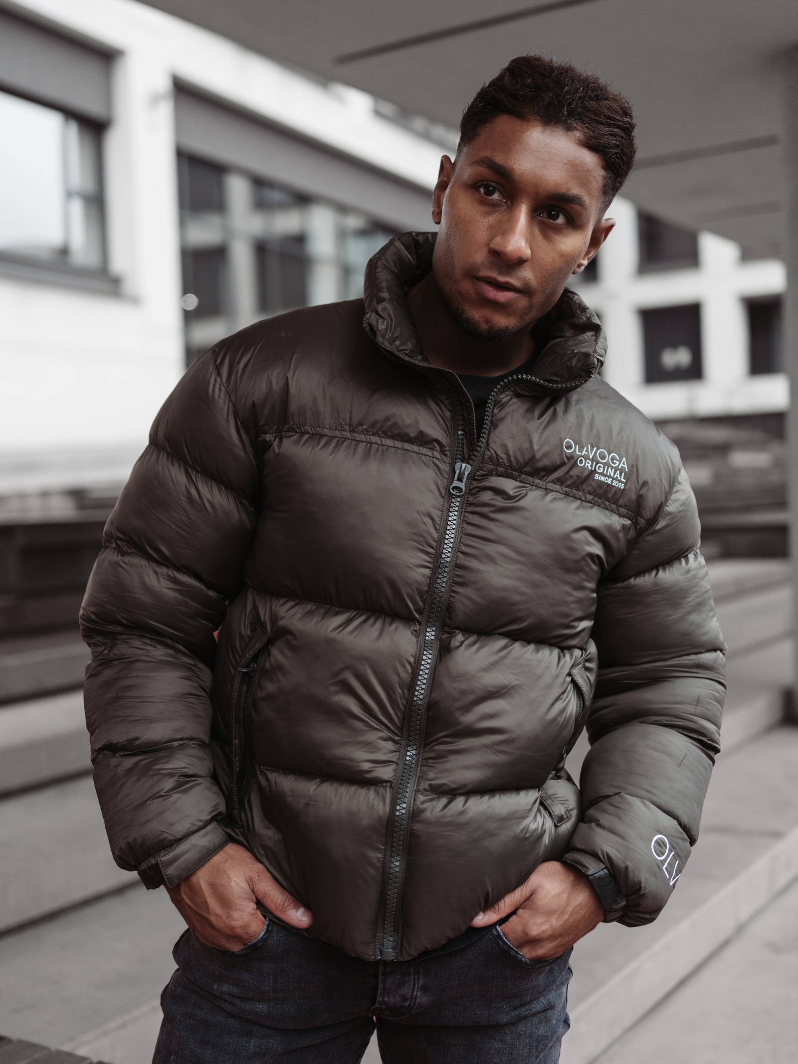 Kurtka męska puchowa Titan Ola Voga khaki