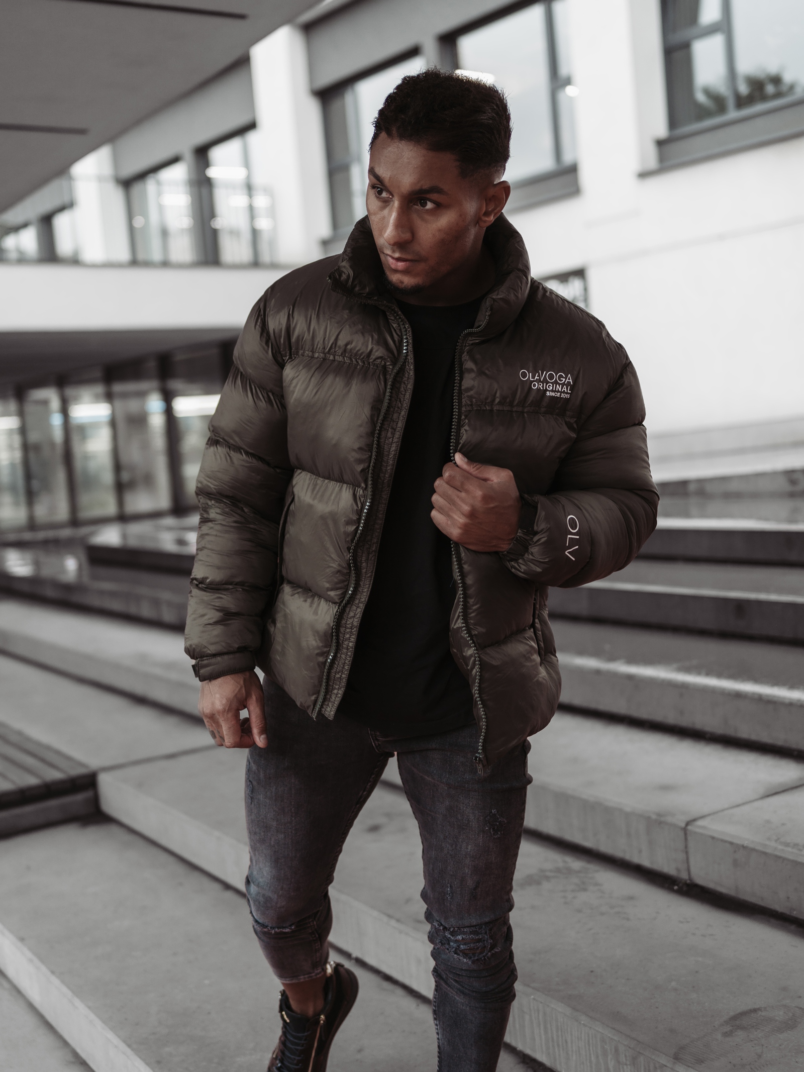 Kurtka męska puchowa Titan Ola Voga khaki