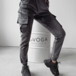 Komplet damskie casual welurowy Tilda Ola Voga grafitowy