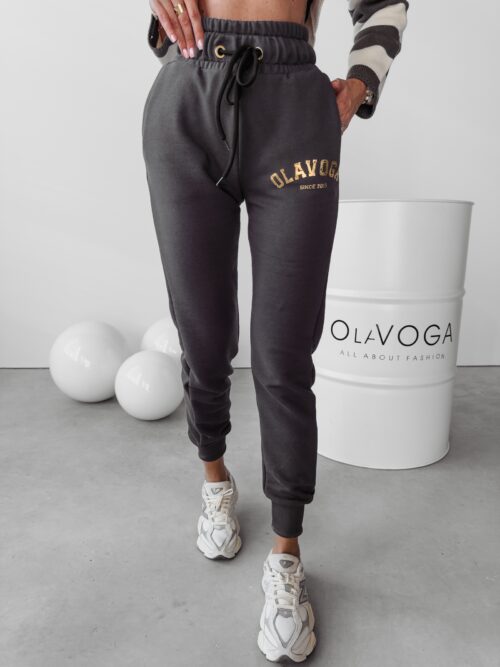 Spodnie joggery sportowe Mone Ola Voga grafitowe