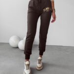 Spodnie joggery sportowe Mone Ola Voga brązowe