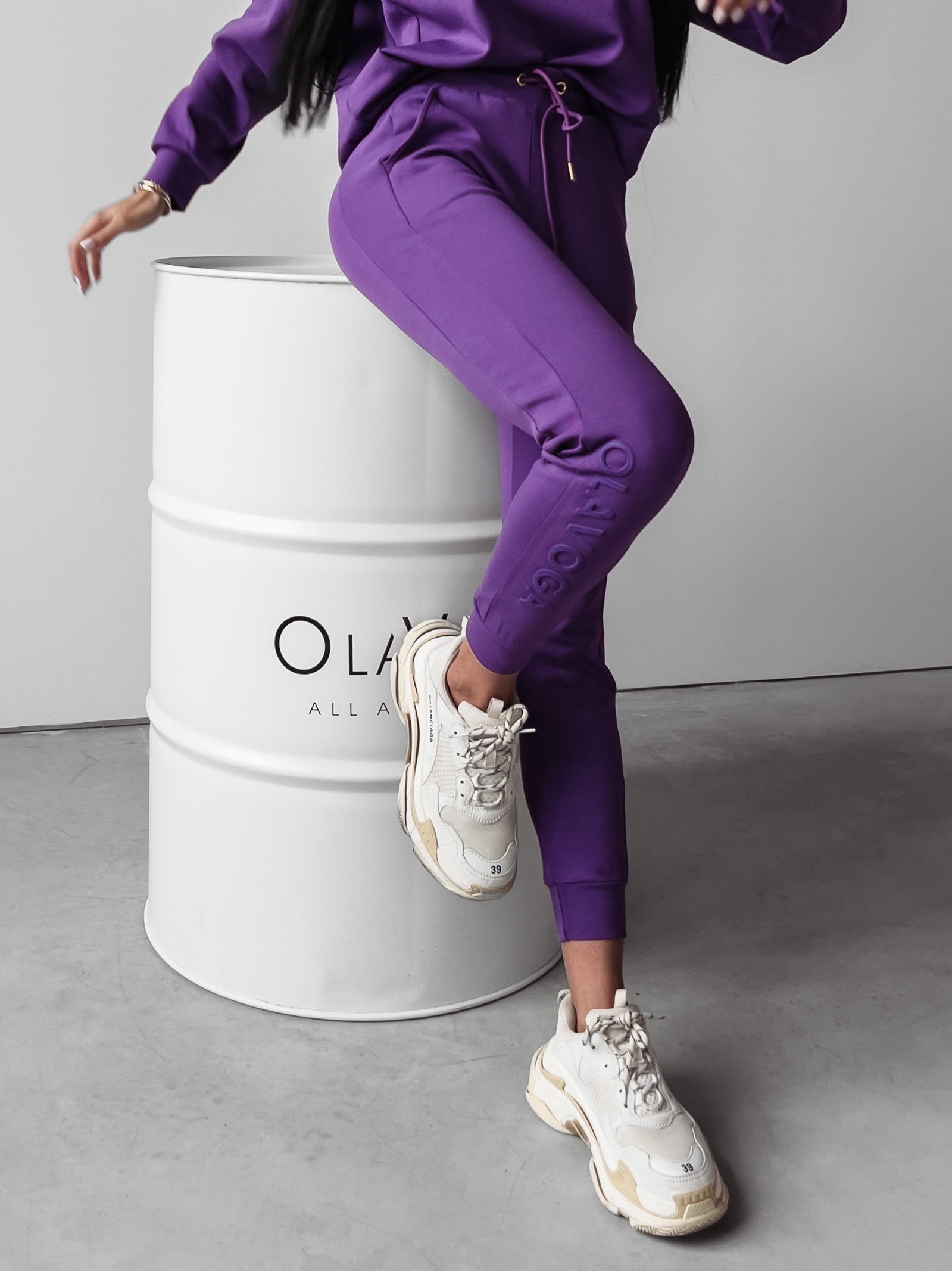 Spodnie dresowe Akira Ola Voga fioletowe