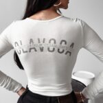 Body gładkie dopasowane Silvie Ola Voga ecru