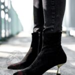 Botki na szpilce Madam Katrinas czarne