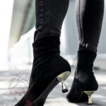 Botki na szpilce Madam Katrinas czarne