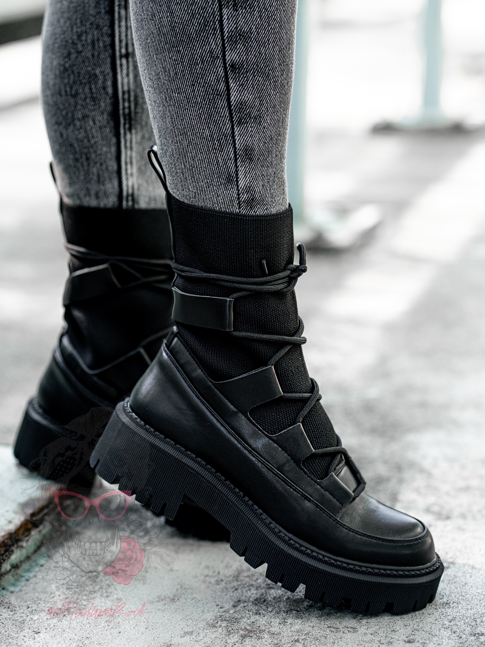 Workery skarpety Rock Hano czarne Workery skarpety Rock Hano czarne