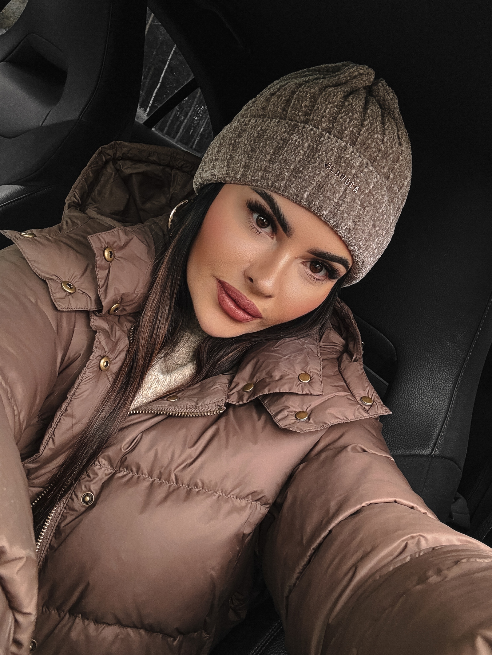 Czapka damska beanie Gaby Ola Voga c.beżowa