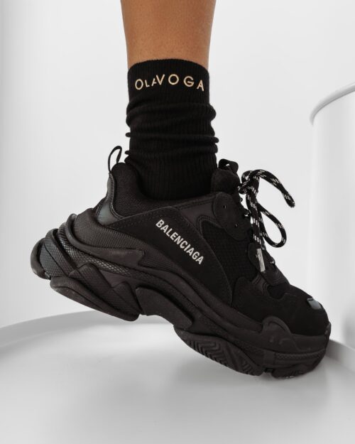 Skarpetki 3-PAK damskie bawełniane Kana Ola Voga czarny