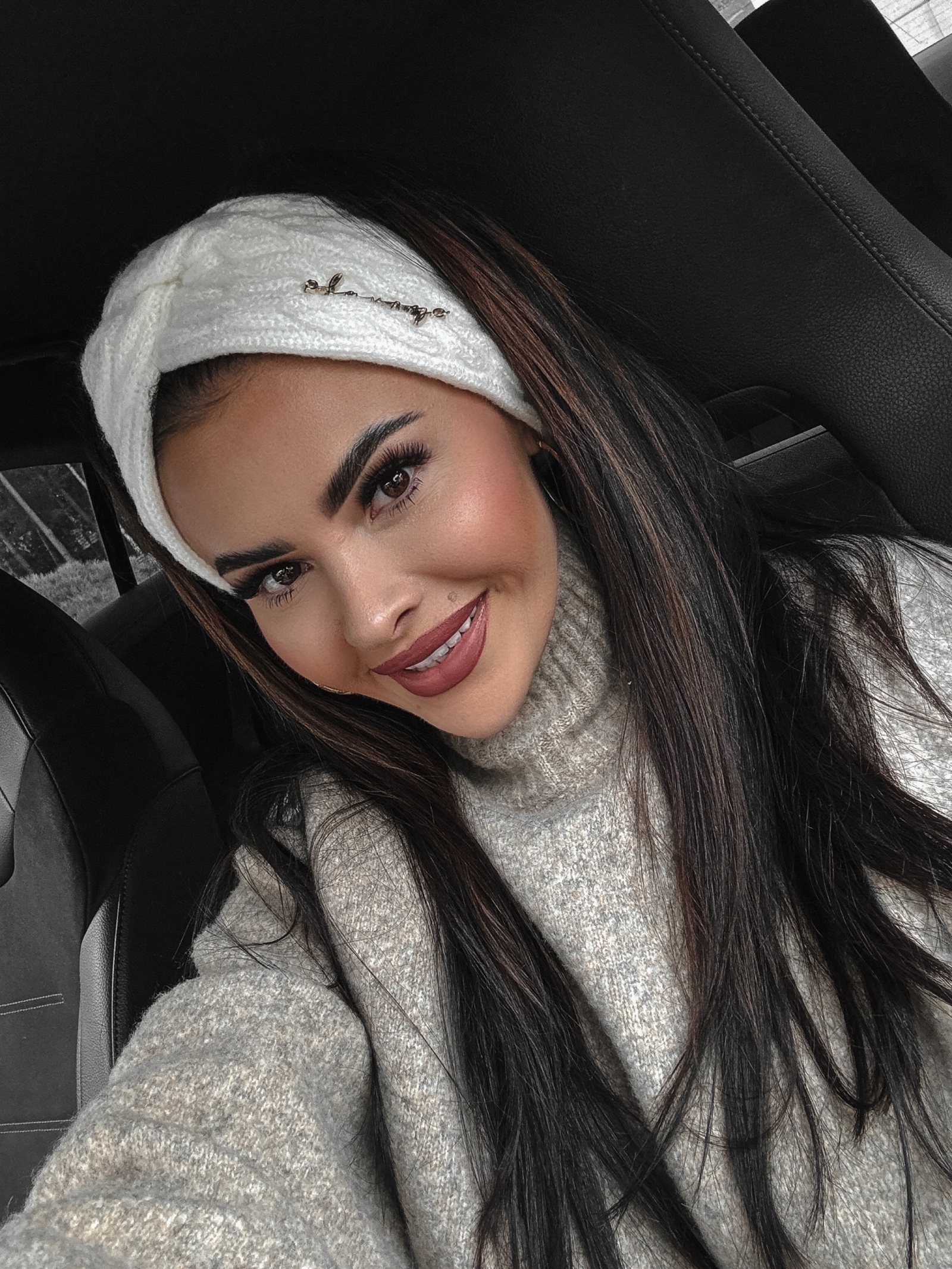 Opaska z wiązaniem Odessa Ola Voga ecru