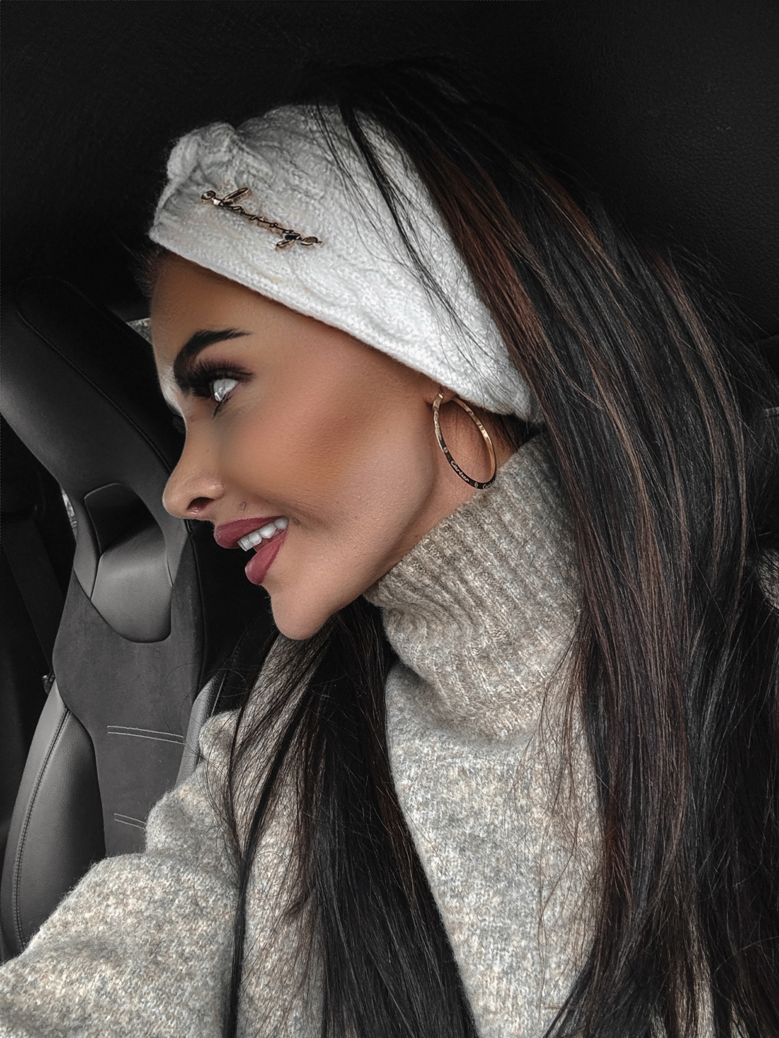 Opaska z wiązaniem Odessa Ola Voga ecru Opaska z wiązaniem Odessa Ola Voga ecru