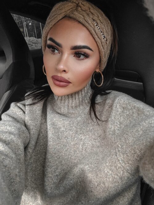 Opaska z wiązaniem Odessa Ola Voga beżowa